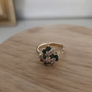 Emerald And Diamond Cocktail Ring
